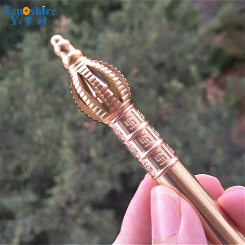 Emoshire Tang Seng Meng magic pestle signature pen handmade King Kong sticks brass pen high-end gift metal signature pen (5)