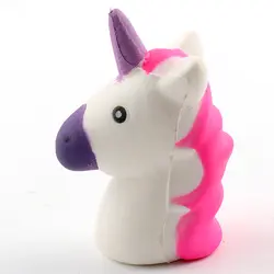 Мини 8 см мультфильм длинный рог лошадь мягкими игрушка анти-strss Детская день Figt Squeeze замедлить рост практичный приколами шутка