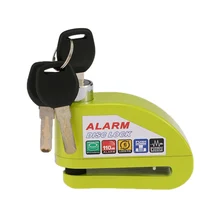 Motorcycle Scooter Alarm Disc Brake Lock Anti-theft Green Color Bicycle Locks