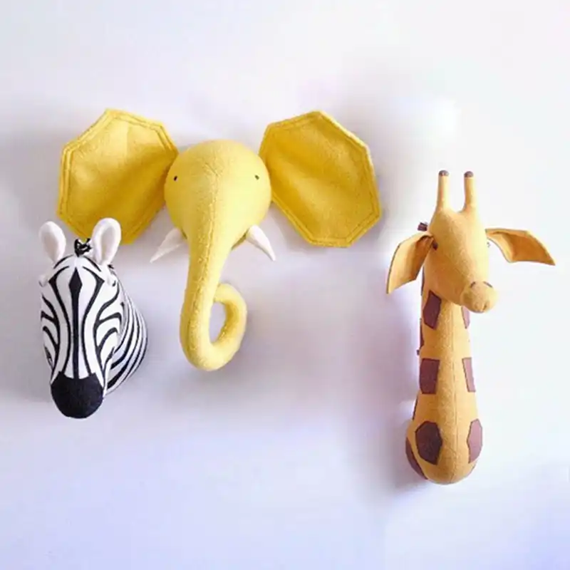stuffed animal head nursery