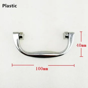 

Plastic Box Holder,Suitcase Holder Arch Furniture Handbag Handle,Chrome Color,1Pc