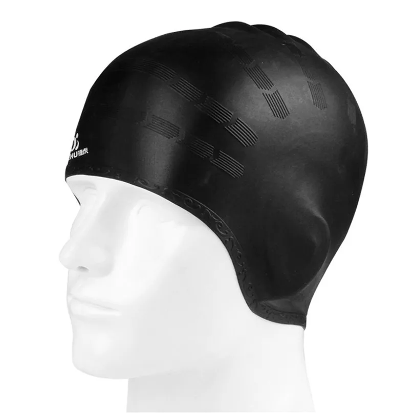 Ear Protection Swimming Cap Adult Moulded Swim Cap Silicone Swimming
