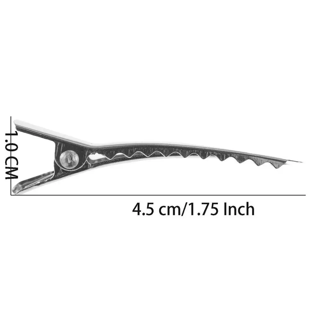 4.5cm Silver Alligator Clips w/ Teeth Prongs 1.75″ For Hair Bows