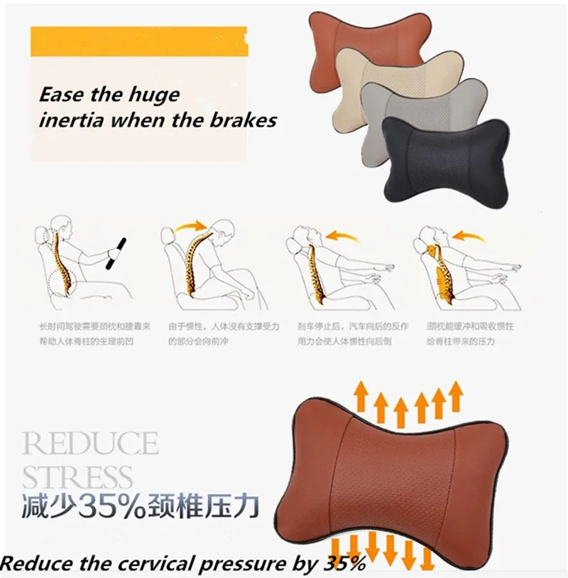 2 шт., автомобильный Стайлинг, Автомобильная подушка для шеи, подушка на голову для KIA sportage rio sorento cerato k2 Soul ceed Sportage 3 k5 Forte, аксессуары