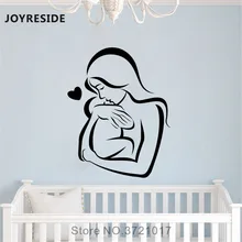 JOYRESIDE мама и ребенок стены Любовь Сердце Семья Наклейки виниловые спальня гостиная интерьера дизайн росписи A1444