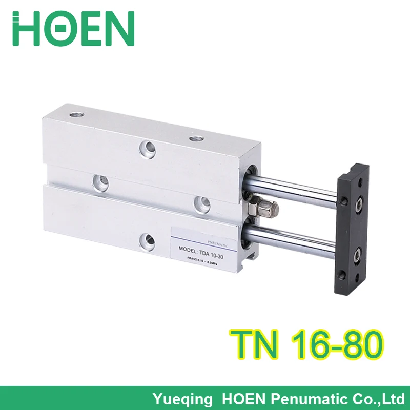 

FREE SHIPPING TDA MGP Series New Thin Type Air Cylinder With Guide Rod TN16-80 TDA 16-80