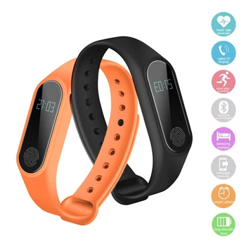 

BUMVOR Hot men women fashion Smart Wristbands M2 Smart Watch Fitness Sport Bracelet for Iphone android Phone Smart watch