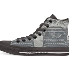 Faulkner/2 высокие парусиновые туфли на плоской подошве; повседневные кроссовки унисекс; Прямая