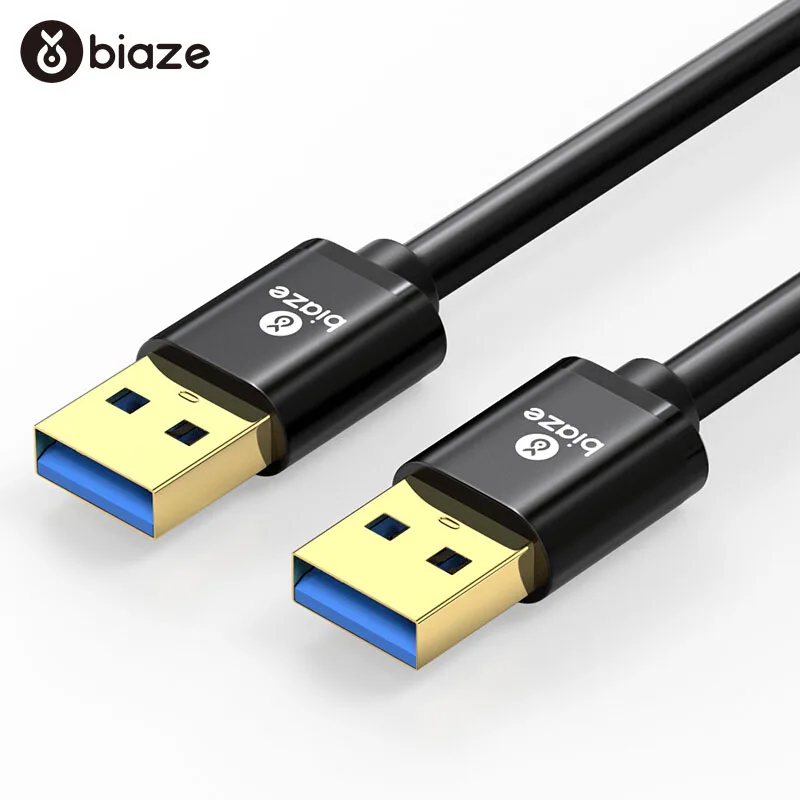 

Biaze USB 3.0 Cable USB to USB Cable Type A Male to Male USB Extension Cable Super Speed HDD for Radiator Hard Disk Webcom PC