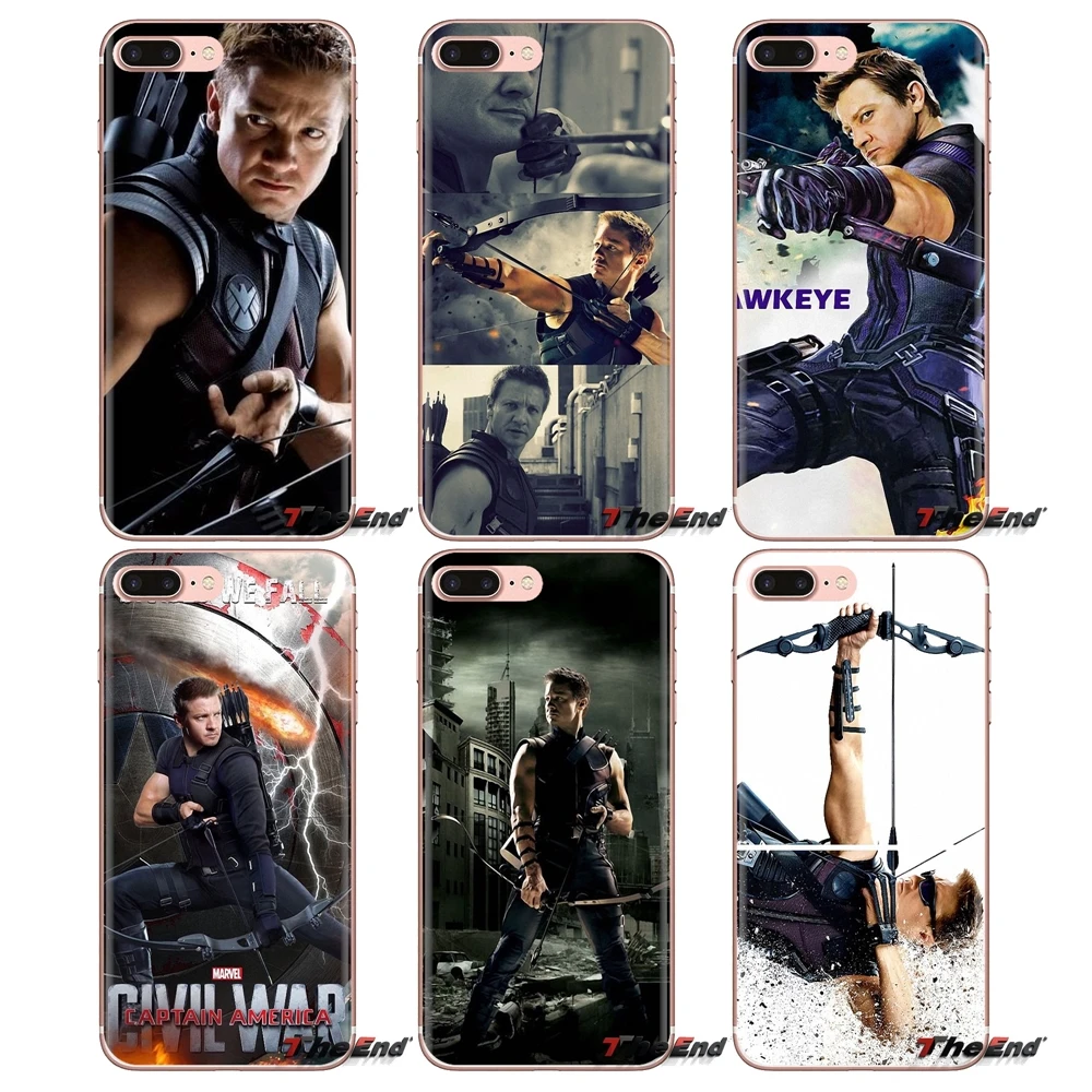 Прозрачный чехол из ТПУ hawkeye clint barton Мстители для iPod Touch Apple iPhone 4 4S 5 5S SE 5C 6 6S 7 8 X XR XS