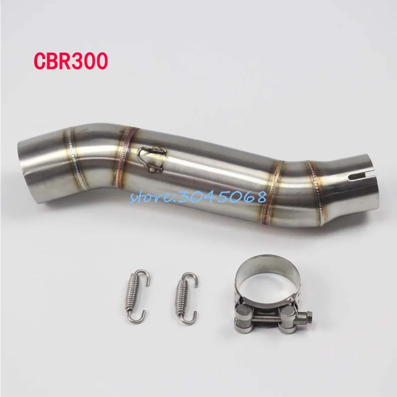 Выхлопная труба мотоцикла для Honda CBR300 CBR300R CB400 CBR500 CBR500R CB500X CB500F без глушителя из
