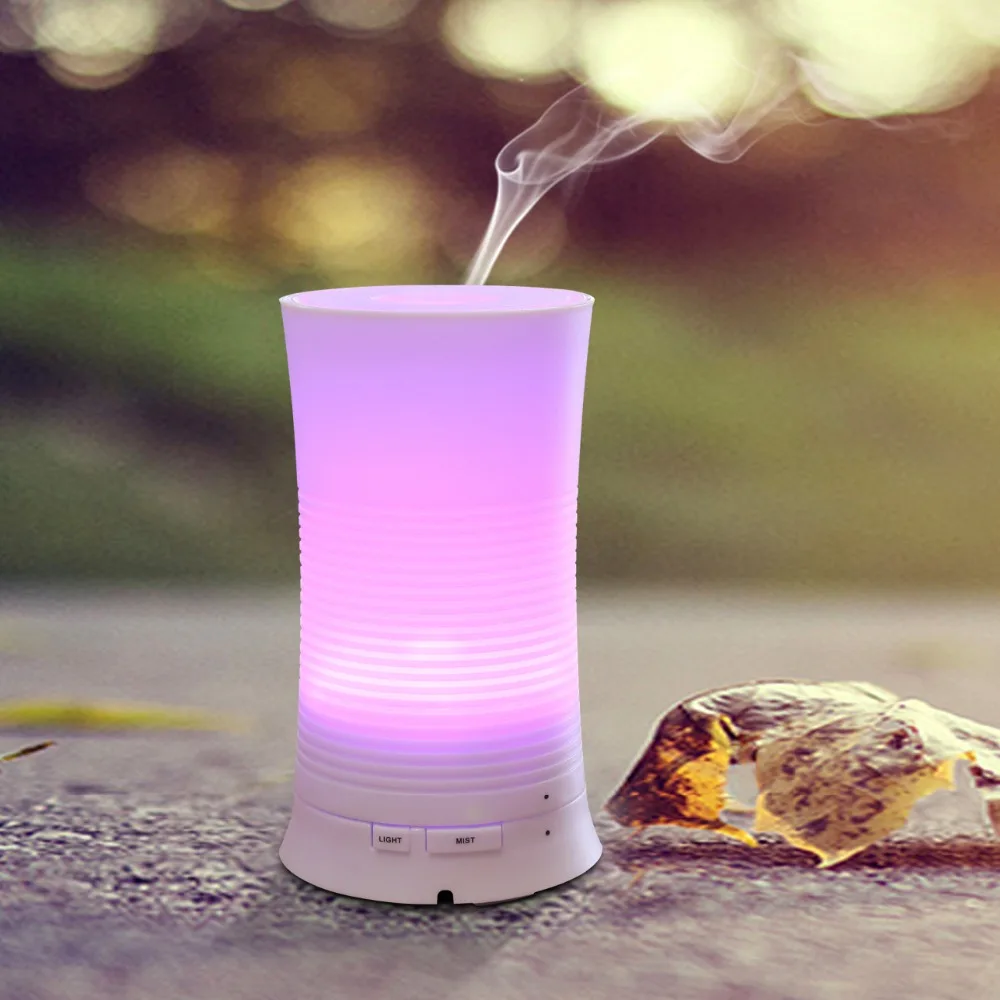 

Aromacare 100ml Aroma Oil Diffuser 24V 12W Unique Portable Ultrasonic Diffuser Color-changing Lights Continuous/Intermittent