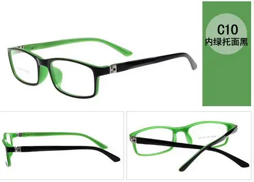 Оптические очки, оправа для детей, для мальчиков и девочек, близорукость, оправа для очков с линзами 0 градусов, простые зеркальные очки для детей, унисекс, 8804 - Цвет оправы: C10  Green