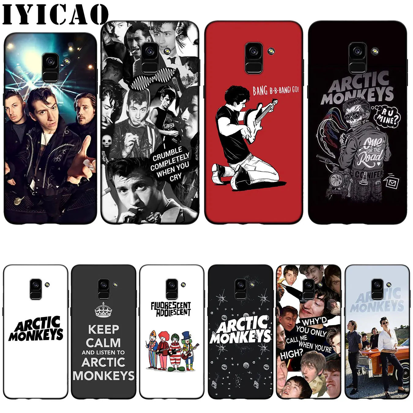 IYICAO Arctic monkey Silicone Soft Case for Samsung Galaxy A6 Plus A9 A8 A7 2018 A3 A5 2016 2017 Note 9 8 |