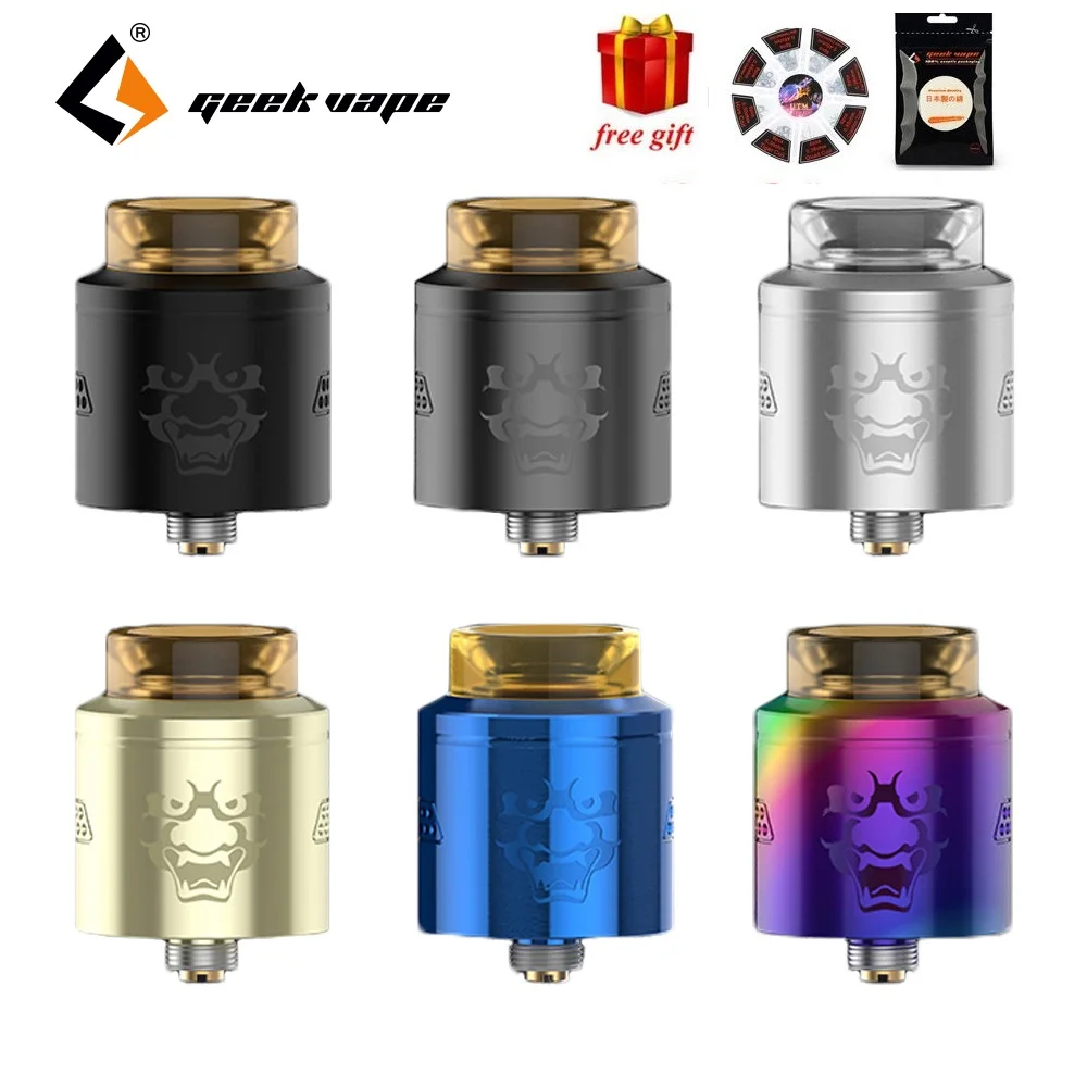 Бесплатная катушка и хлопок Geekvape Tengu RDA атомайзер e-сигареты вейп танк с PMMA мундштук типа дрип-Дип Fit Aegis Solo коробка мод Vs барон RDA/капля RDA