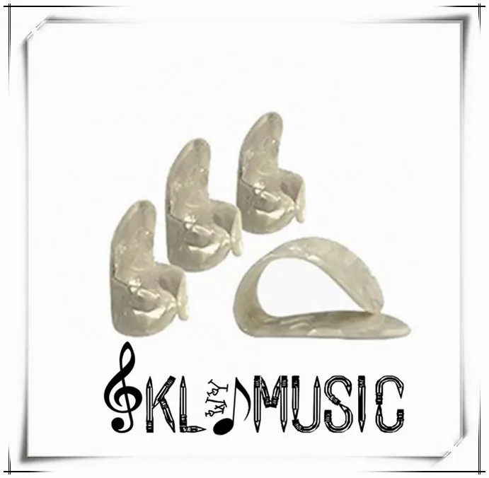 40PCS/LOT Mixed Color 1PCS Thumb Picks+3pcs Finger Picks Celluloid plastic thumb plectrums