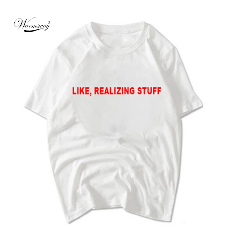 Sumner New red letter printed women T-shirt short sleeve fashion shirt white Casual tee shirt plus size  TS-092