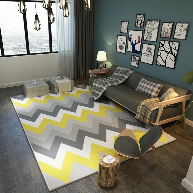  Nordic Modern Simplicity Carpet The Sitting Room The Bedroom Tea Table Rugs Non-slip Mats Geometric - 32836523391