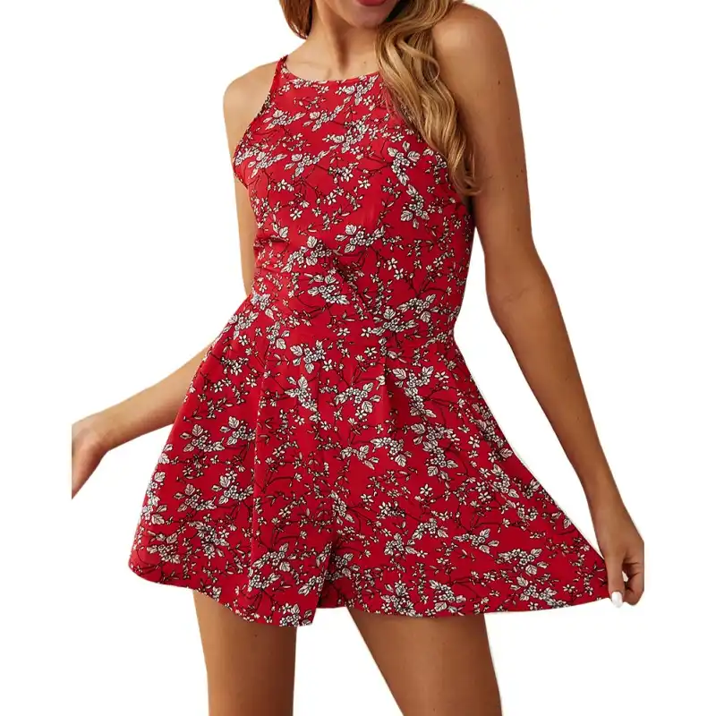 warehouse floral jumpsuit