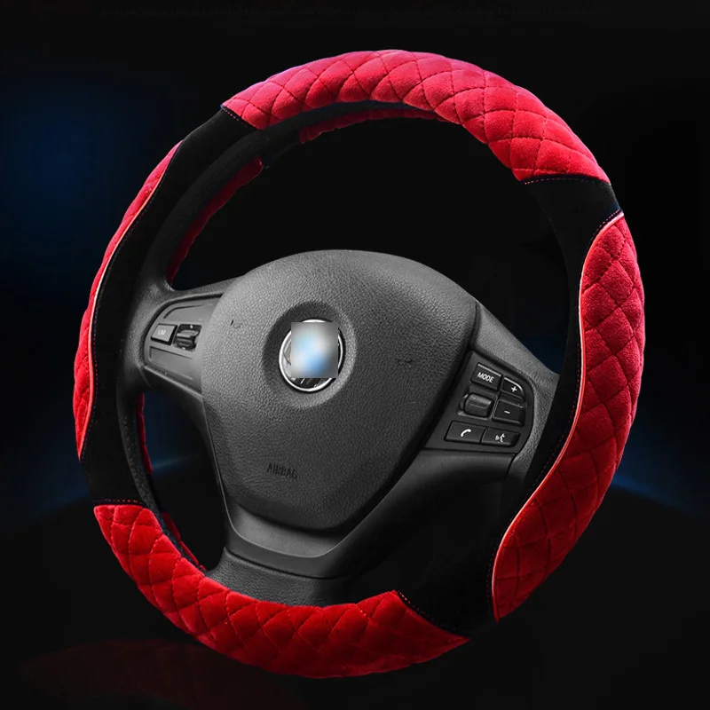

Si Kan.The winter high grade automobile Plush steering Covers sleeve is suitable for the steering Covers of 38 centimeters.
