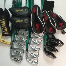 Honma Tour World TW737 гольф клубы полный набор драйвер+ проход древесина Утюги клюшки R/S Flex графит вал С Крышка головки