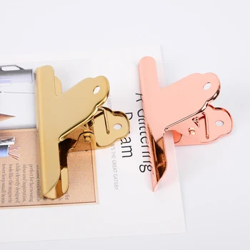 

Metal Paper Folder Study Long Tail Folder Student Articles And Rose Gold Clips Office Accessories Office Clip