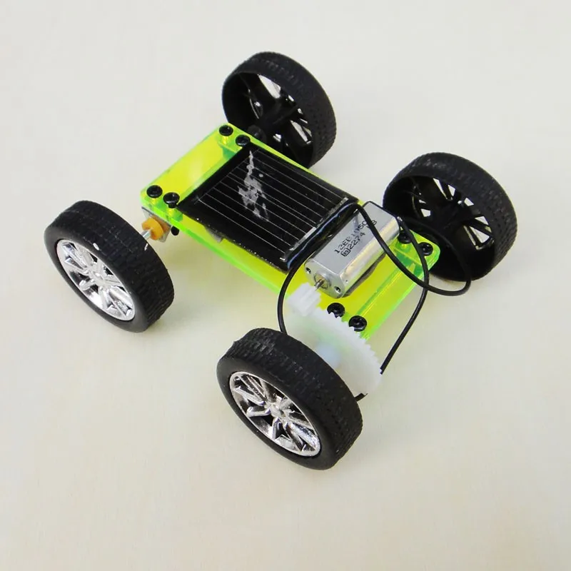 Mini Solar Toy Educational DIY Car Children Puzzle IQ Gadget Hobby Robot D Type