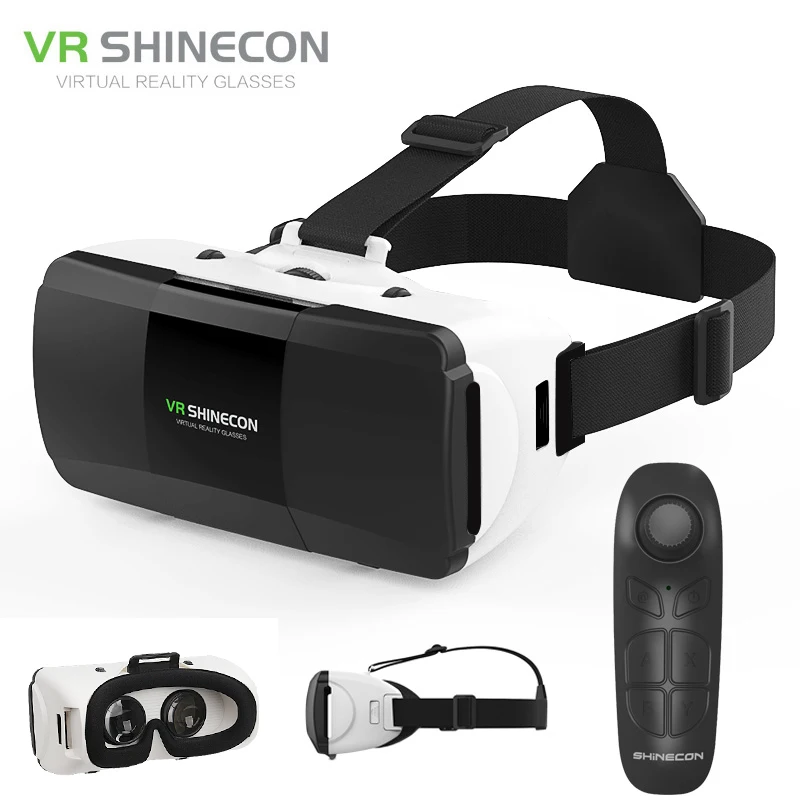 

Shinecon G06D 3D Glasses Virtual Reality VR Virtual Reality for iphone 360 Degree Android VR Glasses for Smartphone with Remote