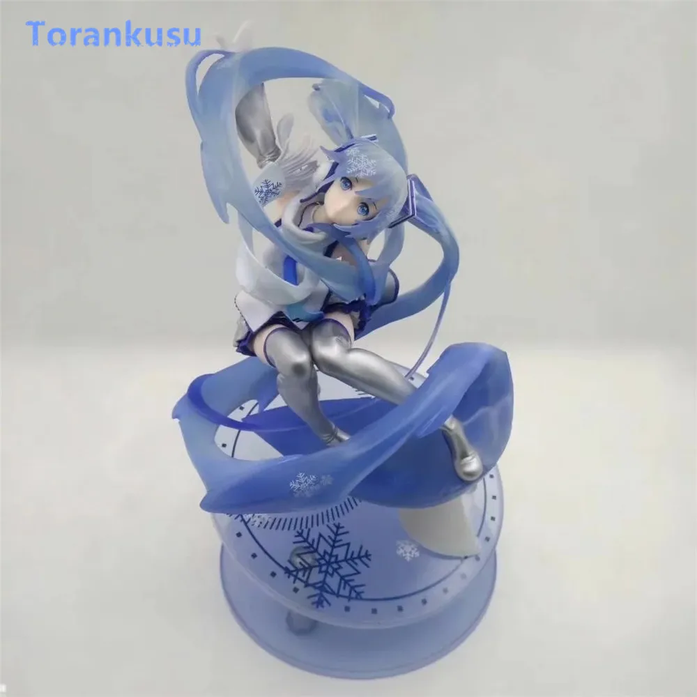 Hatsune Miku Anime Figure Girl Snow Miku Figma Doll Toys For Children Figurine PVC 15th Anniversary Ver. Model Kids Gift PG