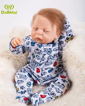 

DollMai Reborn baby dolls wholesale 48cm real alive silicone reborn baby dolls toys child gift boneca bambole reborn