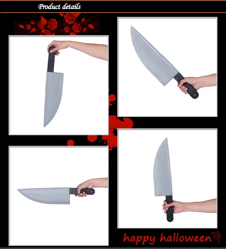 Halloween Toy Supplies Simulation Plastic Knife Kitchen Knife Plastic