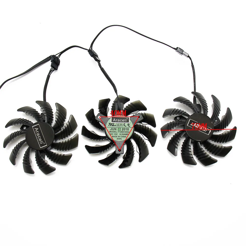 75MM PLD08010S12H T128010SU Cooler Fan For GIGABYTE AORUS GTX 1060 1070 Ti 1080 Ti G1 GAMING P104-100 4G Mining Cooler Fan