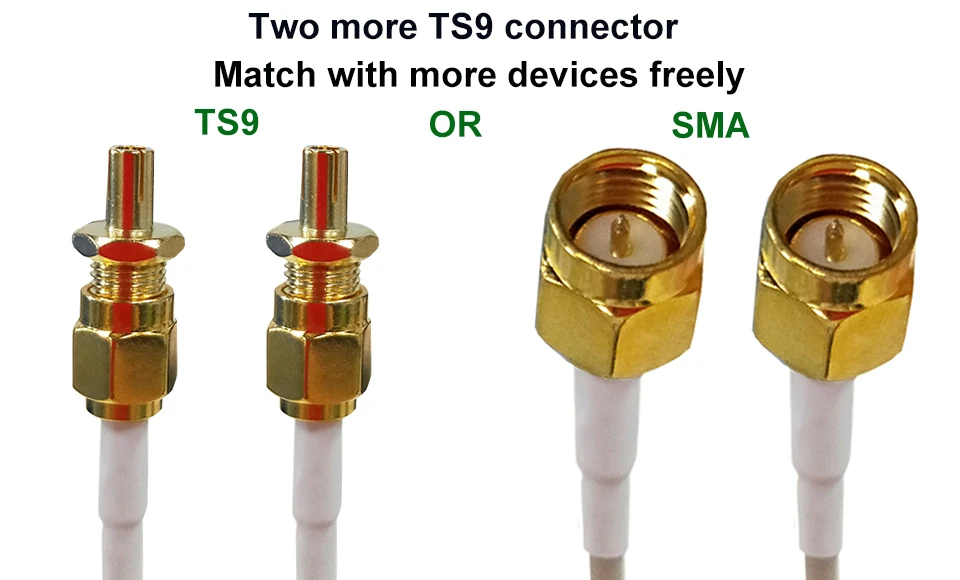 3g 4G антенна 35dBi 2 м кабель LTE Antena 2* SMA разъем для 4G модем маршрутизатор+ адаптер SMA мама к TS9 мужской разъем