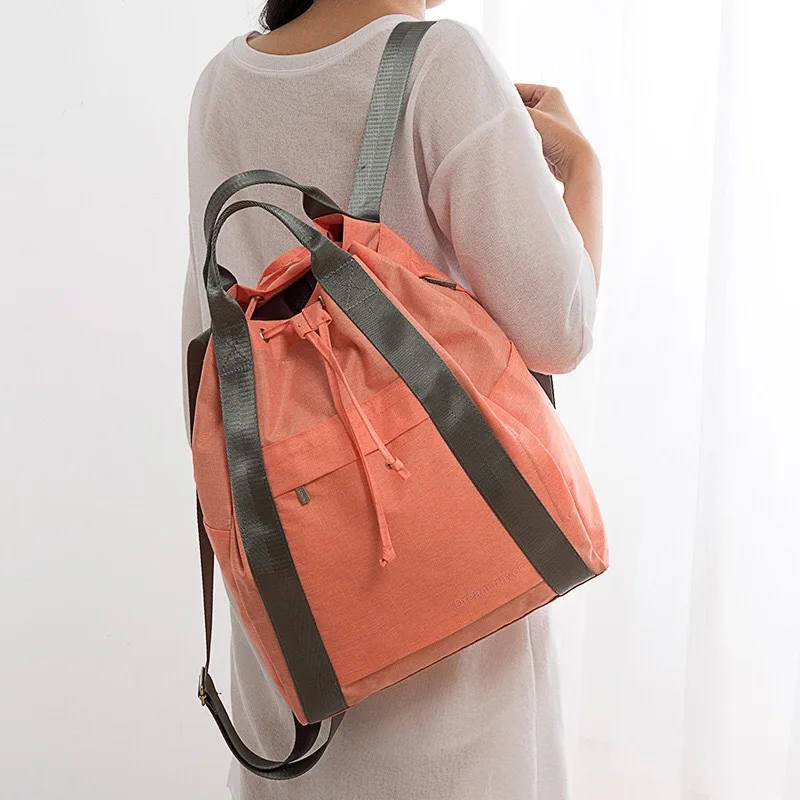 

Unisex Drawstring Large Travel Bag Carry-on Handbag Duffle Tote Casual Backpack Luggage Organizer Trip Accessories Supplies