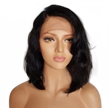 Water Wave Wig Glueless Silk Base Full Lace Human Hair Wigs With Baby Hair Remy Brazilian Full Lace Wigs Pre Plucked Bob Wig