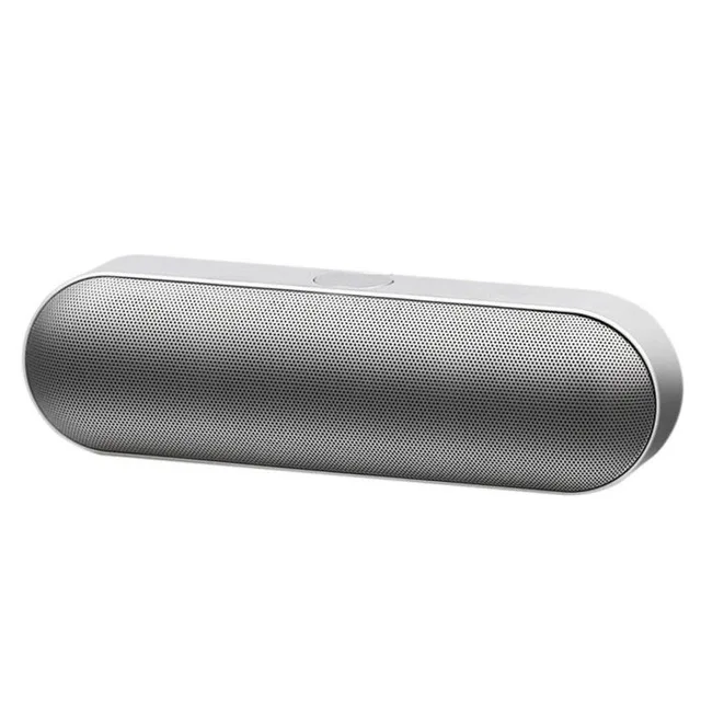 Casaland Портативный беспроводной Bluetooth динамик Мини Pill type динамик s стерео громкий динамик Поддержка FM TF карта AUX - Цвет: Silver