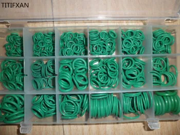 

TITIFXAN "O" ring rubber seal 530pcs green rubber seal R134a automotive air conditioning compressor sets