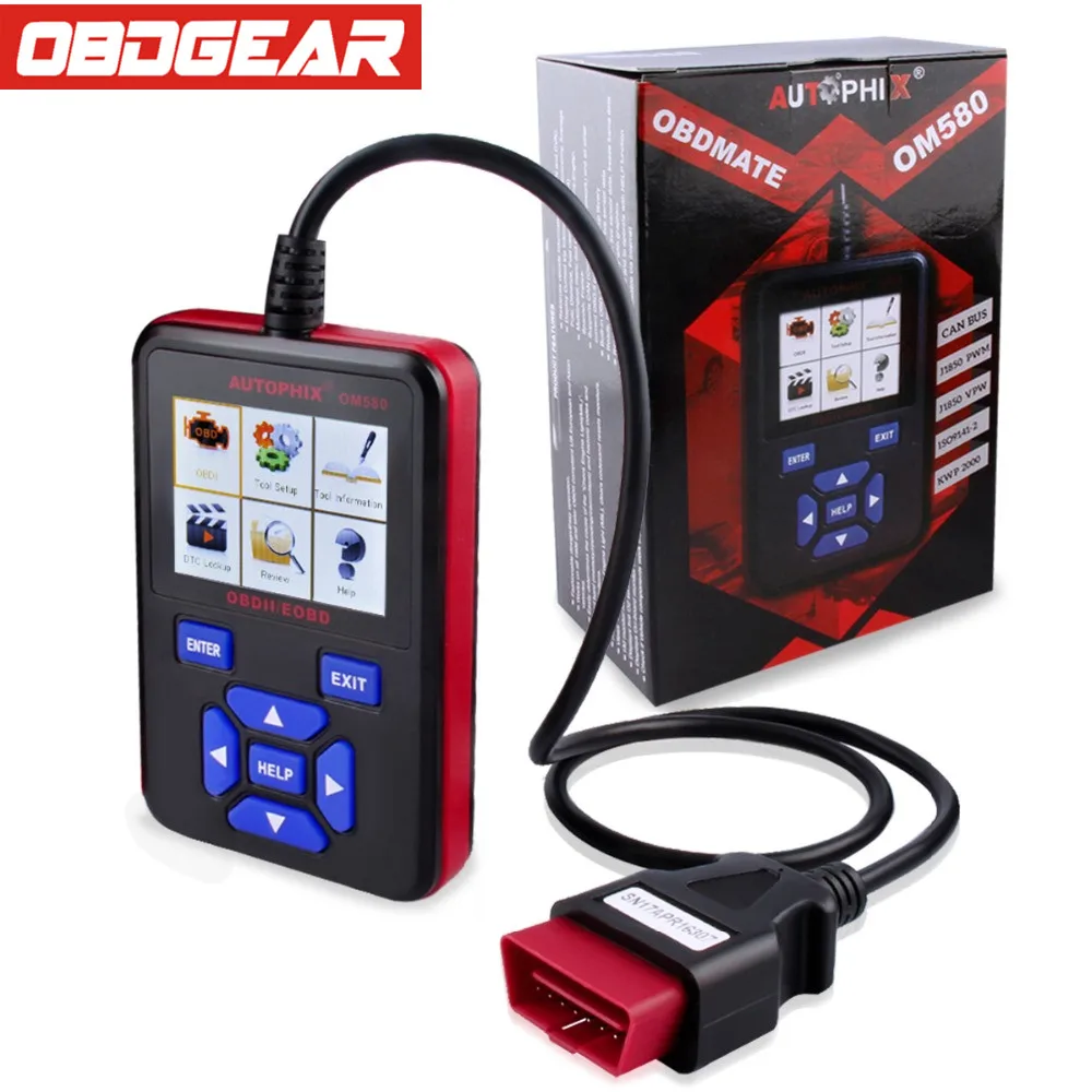

Autophix OM580 AutoScanner OBD2 Diagnostic Scanner Support JOBD EOBD Auto Car Vehicle Diagnostic Scan Tool with multi-Language