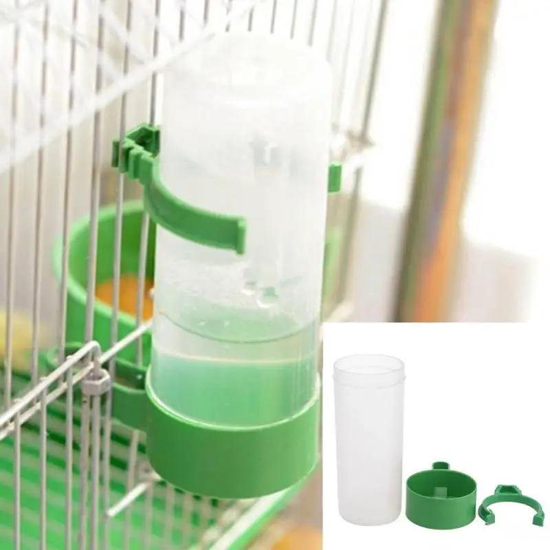 

Bird Feeder Farming Equipment 60ml 140ml Bird Pet Drinker Feeder Waterer Clip for Aviary Budgie Cockatiel Lovely bird #0521