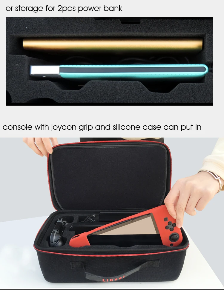 BN36_5 Liboer Nintend Switch Case Hard Full Carry Case for Nintendo Switch Accessories Big Capacity Nintend Switch Bag Nintendo-switch
