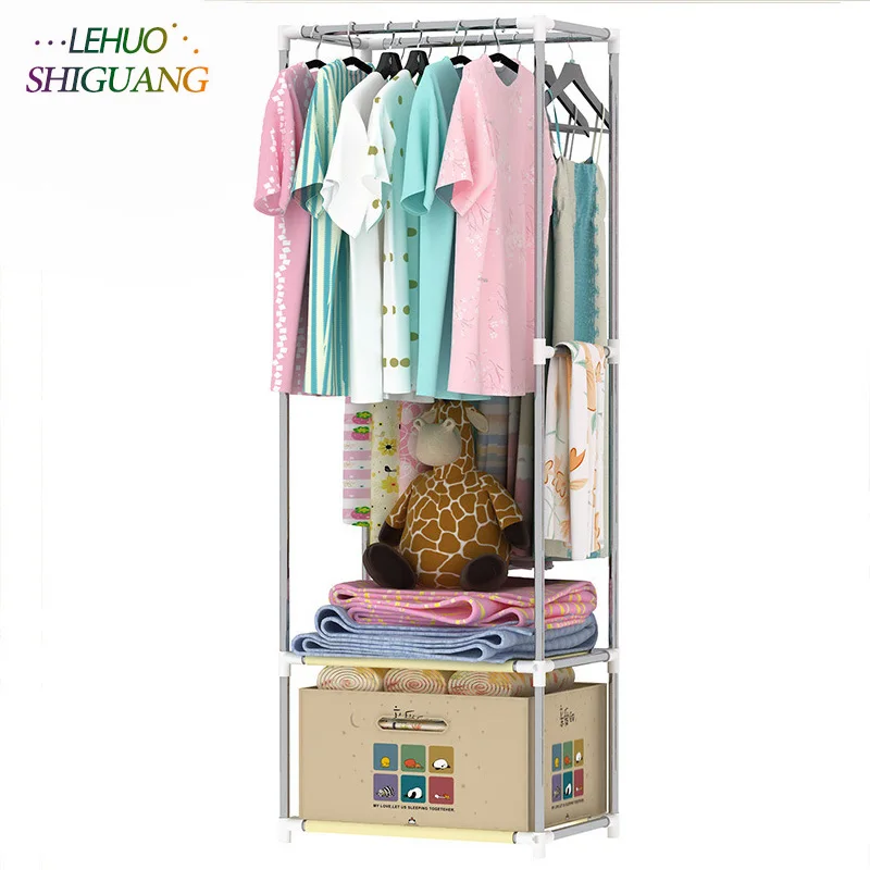 Simple fashion Coat rack Living Room Furniture storage Shelf iron tube