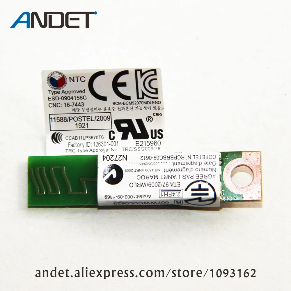 Originalni modul Bluetooth 4.0 za Lenovo Thinkpad X230 T430 T430S T530 W530 FRU 60Y3303 60Y3305