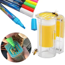 1 комплект queen bee набор маркеров rearing идентификация маркировочная бутылка ручка mark king bees инструменты пластик многоцветный полная система