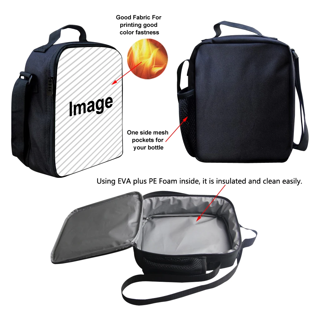 Сумки с рисунками из мультфильмов новые модные lunchbag 2018 детская коробка для