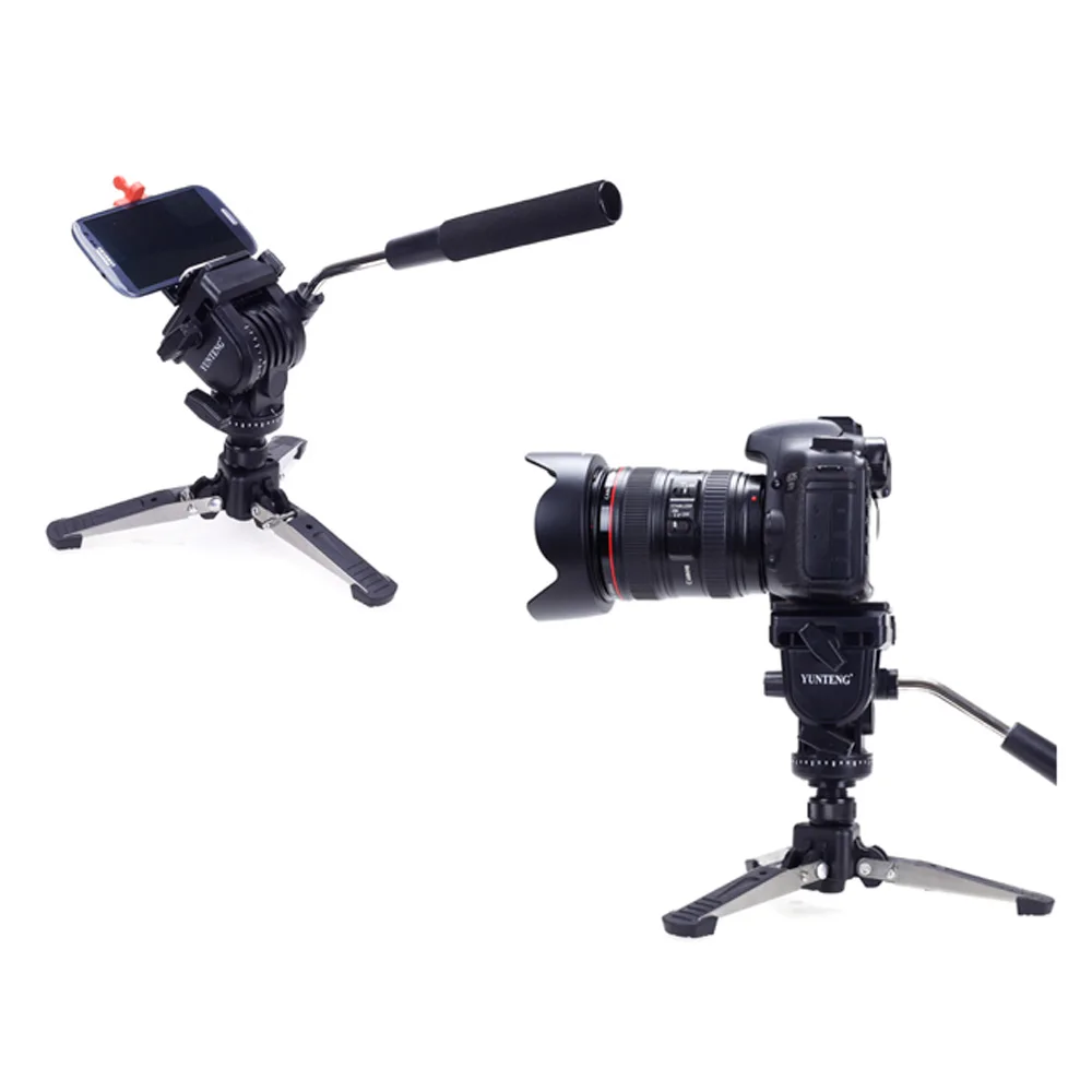 YUNTENG-VCT-288-Mini-Camera-Tripod-Unipod-Holder-Monopod-Fluid-Pan-Head-for-Canon-Nikon-DSLR(4)