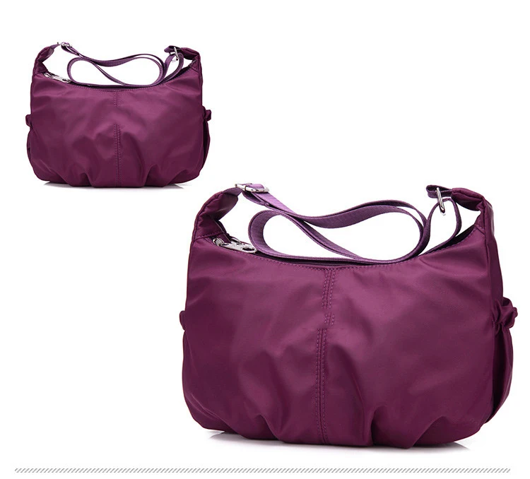 Женская сумка-хобо через плечо, Женская нейлоновая сумка, дорожная Повседневная сумка, модные оригинальные сумки для отдыха, брендовая сумка-кошелек Bolsos Mujer