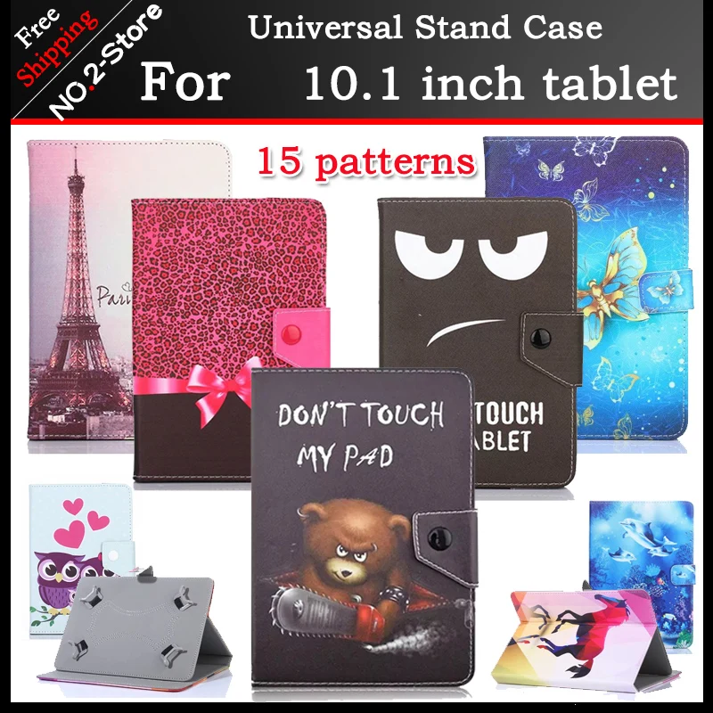 

Universal cartoon stand cover case for Digma Optima 1030D 3G /1315 T 4G TT1108ML 10.1inch Tablet 15 kinds of patterns+3 gift