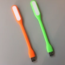 Белый светодиод USB лампа для ноутбука Гибкая оранжевый/зеленый свет USB для мини Тетрадь компьютер PC Теплые Мини светодиодный лампа USB-гаджеты