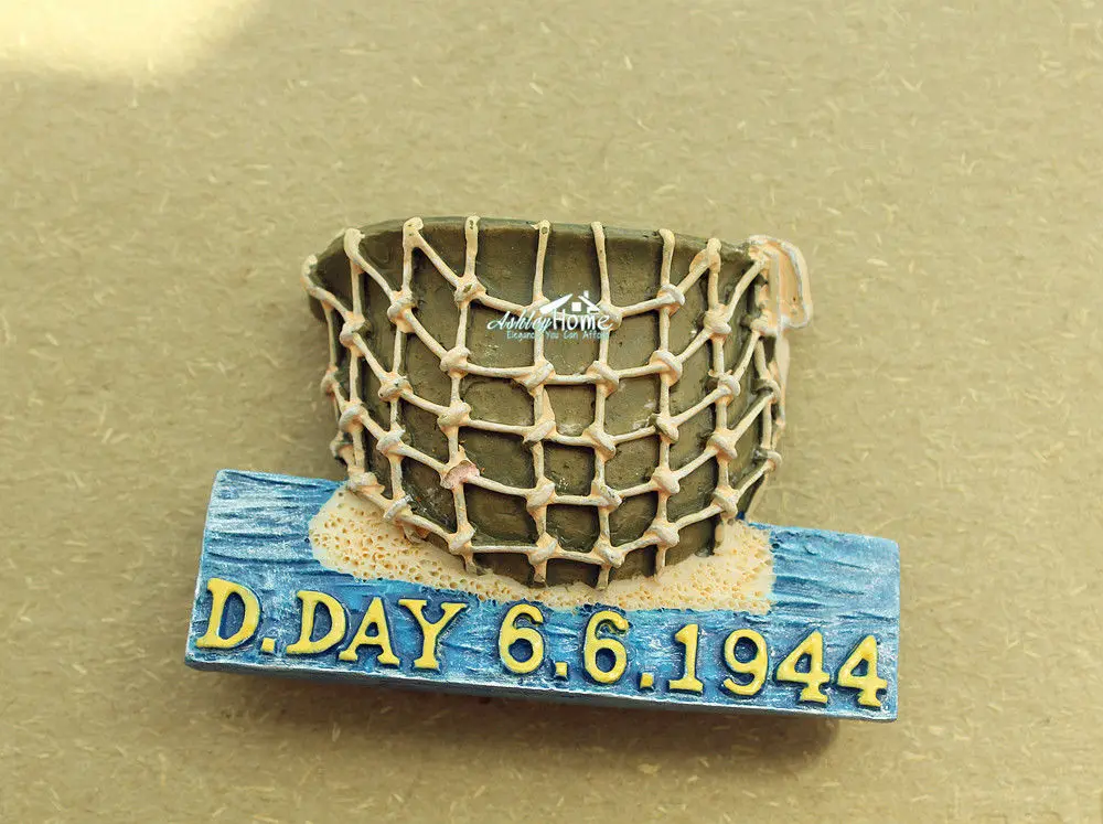 D-Day, Нормандия посадки, Франция туристический Путешествия 3D Смола сувенир холодильник магнит ремесло