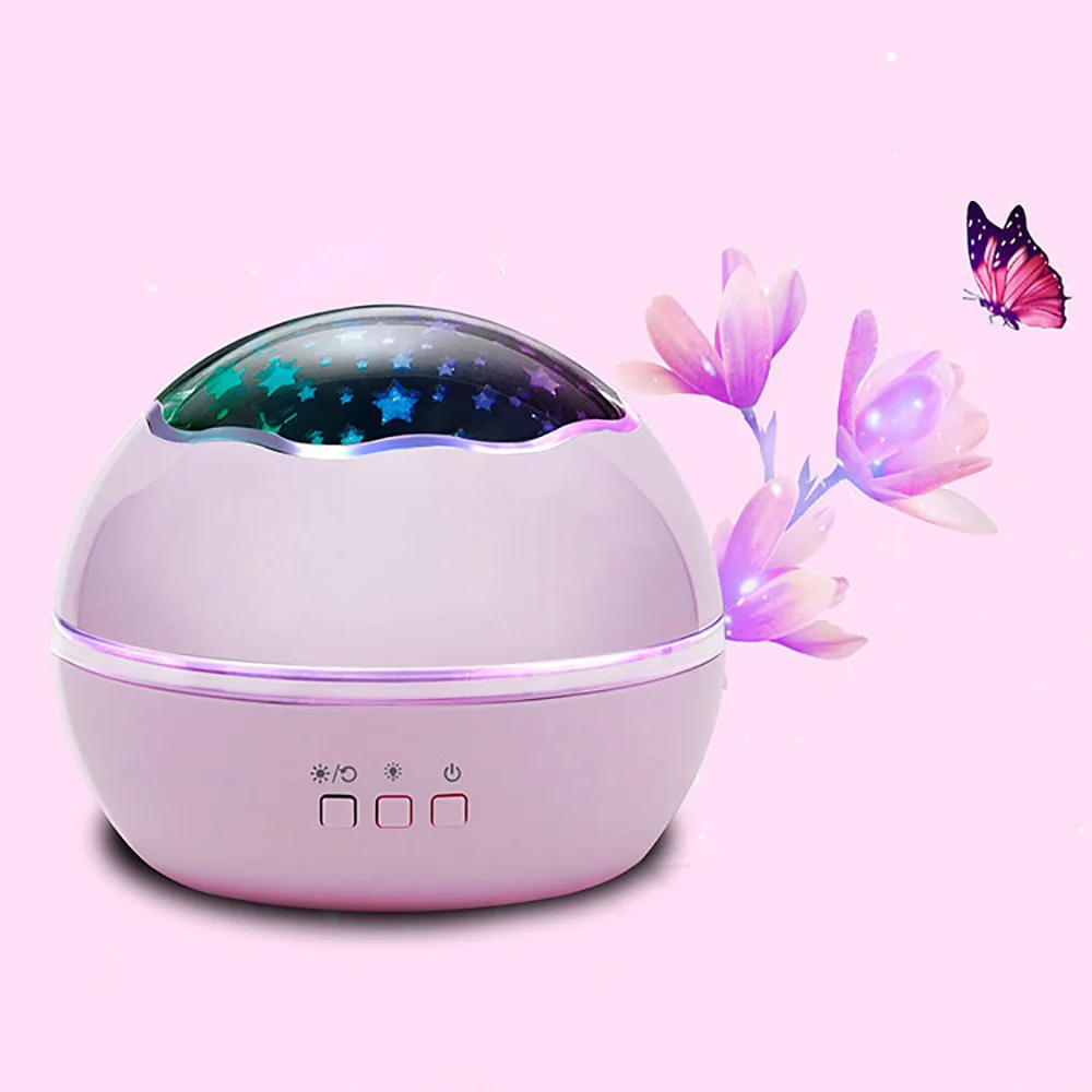 Kids Night Light LED Rotating Star Projector Lighting Lamp for Baby Gift Bedroom Lights